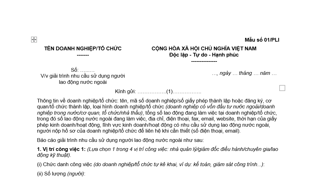 Mẫu số 01