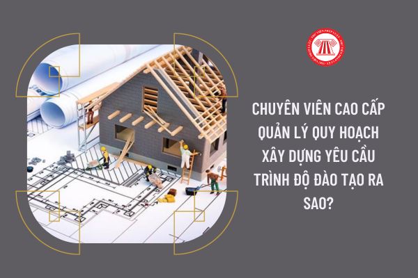 Chuyên viên cao cấp Quản lý quy hoạch xây dựng yêu cầu trình độ đào tạo ra sao?