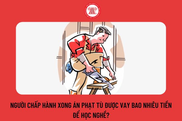 Người chấp hành xong án phạt tù được vay bao nhiêu tiền để học nghề?