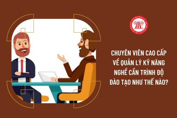 Chuyên viên cao cấp về quản lý kỹ năng nghề cần trình độ đào tạo như thế nào?