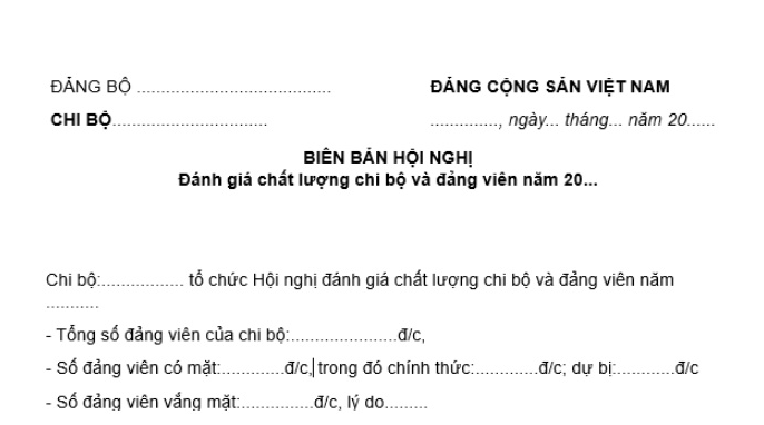 biên bản