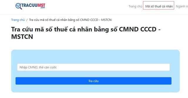 tra cứu mst