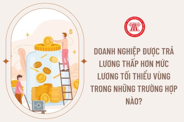 Doanh nghiệp được trả lương thấp hơn mức lương tối thiểu vùng trong những trường hợp nào?