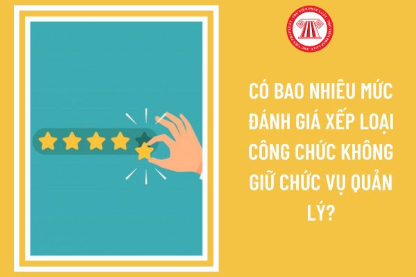 Có bao nhiêu mức đánh giá xếp loại công chức không giữ chức vụ quản lý?