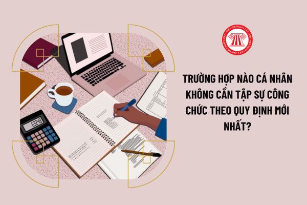 Trường hợp nào cá nhân không cần tập sự công chức theo quy định mới nhất?