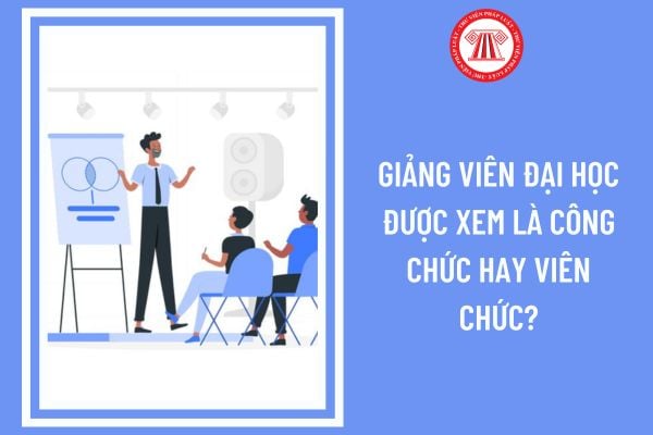 Giảng viên đại học được xem là công chức hay viên chức?