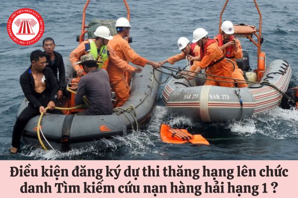 Điều kiện đăng ký dự thi thăng hạng lên chức danh Tìm kiếm cứu nạn hàng hải hạng 1 là gì?