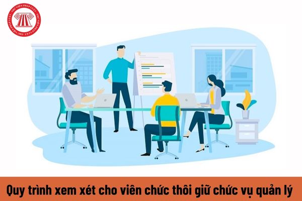 Quy trình xem xét cho viên chức thôi giữ chức vụ quản lý được quy định như thế nào?