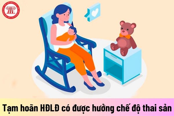 Lao động nữ tạm hoãn thực hiện hợp đồng lao động có được hưởng chế độ thai sản?