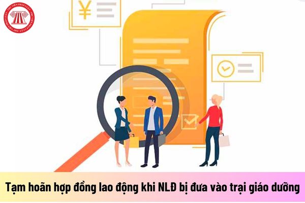 Có phải tạm hoãn thực hiện hợp đồng lao động khi người lao động bị đưa vào trại giáo dưỡng?