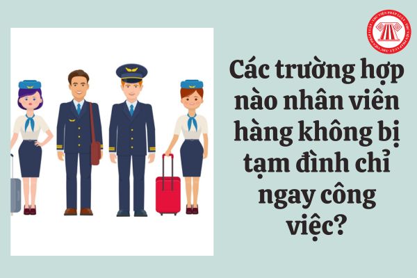 Các trường hợp nào nhân viên hàng không bị tạm đình chỉ ngay công việc từ ngày 1/9/2023?