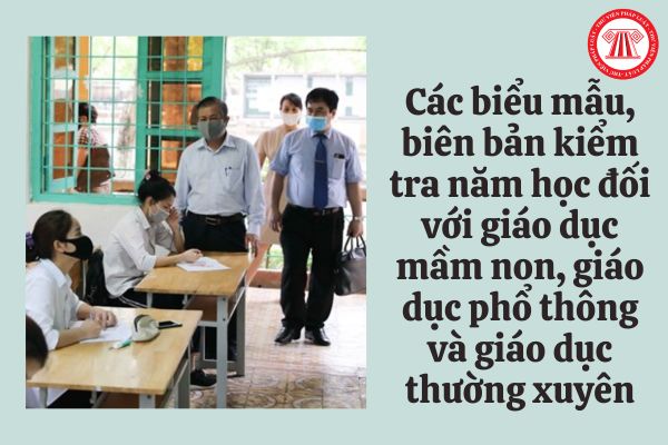 Các biểu mẫu, biên bản kiểm tra năm học đối với giáo dục mầm non, giáo dục phổ thông và giáo dục thường xuyên năm 2023 được quy định thế nào?