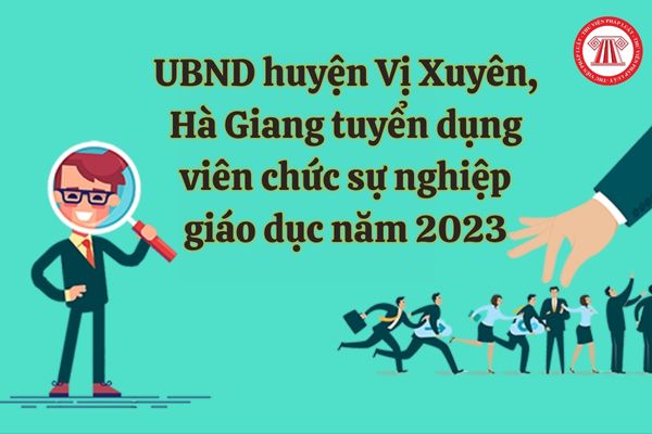 UBND huyện Vị Xuyên, Hà Giang tuyển dụng viên chức sự nghiệp giáo dục năm 2023, nhu cầu tuyển dụng ra sao?