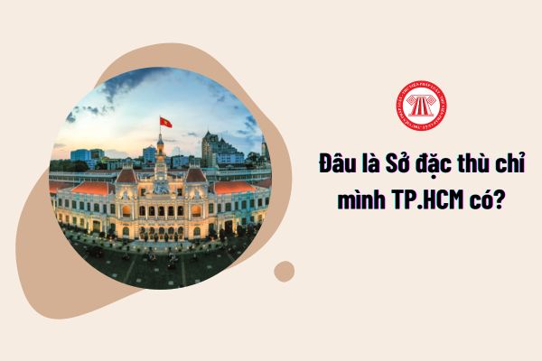 Đâu là Sở đặc thù chỉ mình TP.HCM có?