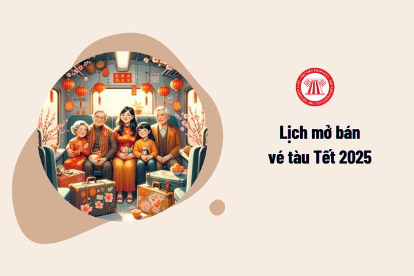 Lịch mở bán vé tàu Tết 2025