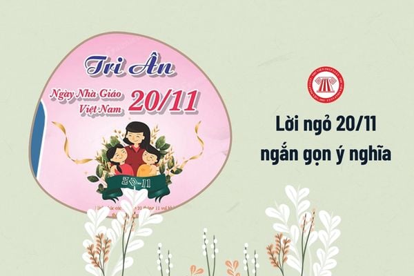 Lời ngỏ 20 11 ngắn gọn ý nghĩa