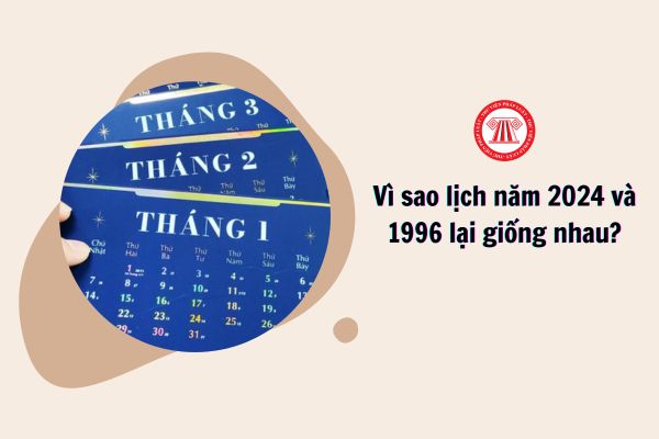 Vì sao lịch năm 2024 và 1996 lại giống nhau?