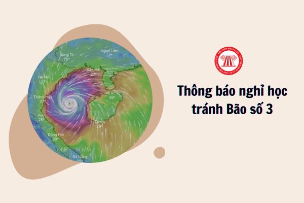 Thông báo nghỉ học tránh Bão số 3