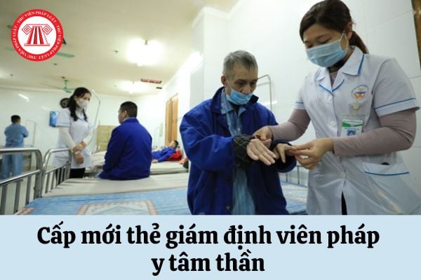 Việc cấp mới thẻ giám định viên pháp y tâm thần được thực hiện vào thời điểm nào?