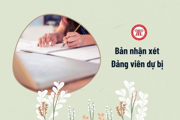 Bản nhận xét Đảng viên dự bị