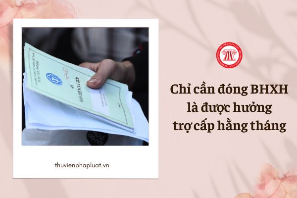 Chỉ cần đóng BHXH là được hưởng trợ cấp hằng tháng đúng không?