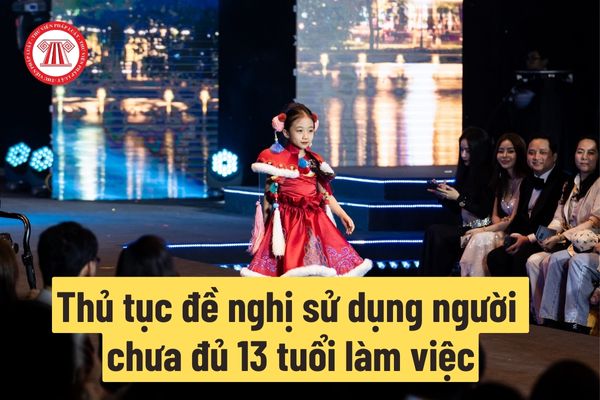 Hồ sơ, trình tự, thủ tục đề nghị sử dụng người chưa đủ 13 tuổi làm việc được quy định như thế nào?