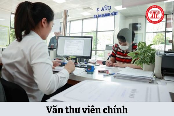 Văn thư viên chính có hệ số lương là bao nhiêu?