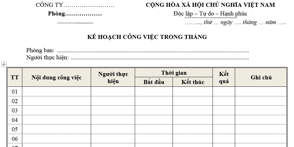 Hằng tháng