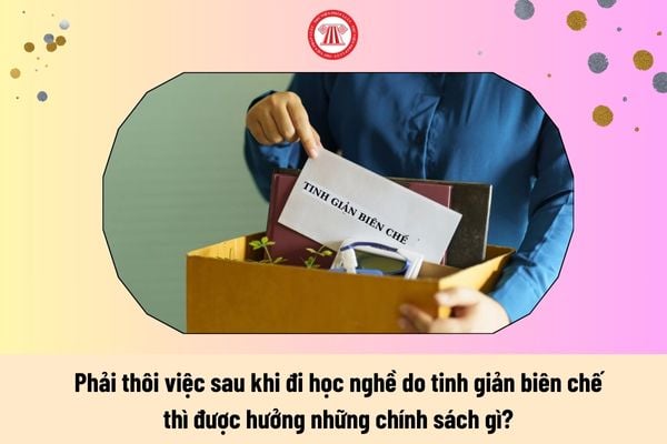 Nghị định 29: Phải thôi việc sau khi đi học nghề do tinh giản biên chế thì được hưởng những chính sách gì?