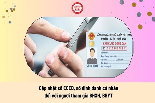 Cập nhật số CCCD, số định danh cá nhân đối với người tham gia BHXH, BHYT muộn nhất vào ngày nào?