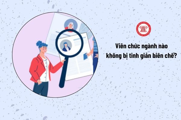 Viên chức ngành nào không bị tinh giản biên chế