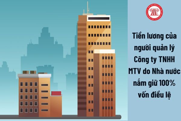 Tiền lương của người quản lý Công ty TNHH MTV do Nhà nước nắm giữ 100% vốn điều lệ được xác định theo nguyên tắc nào theo quy định mới nhất?