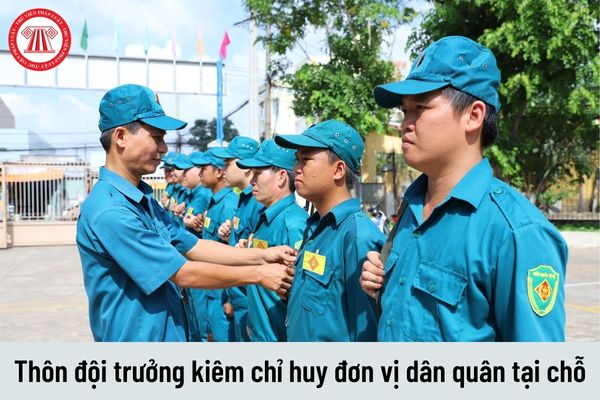 Thôn đội trưởng kiêm chỉ huy đơn vị dân quân tại chỗ được nhận mức phụ cấp chức vụ chỉ huy Dân quân tự vệ là bao nhiêu?