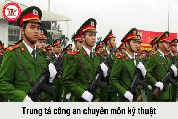 Mức lương của Trung tá công an chuyên môn kỹ thuật hiện nay là bao nhiêu?