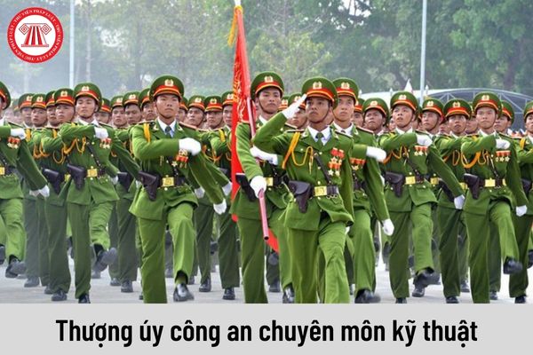 Mức lương hiện nay của Thượng úy công an chuyên môn kỹ thuật là bao nhiêu?