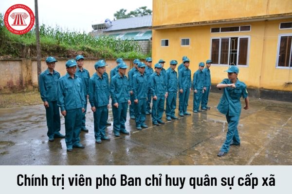 Mức phụ cấp chức vụ chỉ huy của Chính trị viên phó Ban chỉ huy quân sự cấp xã hiện nay là bao nhiêu?