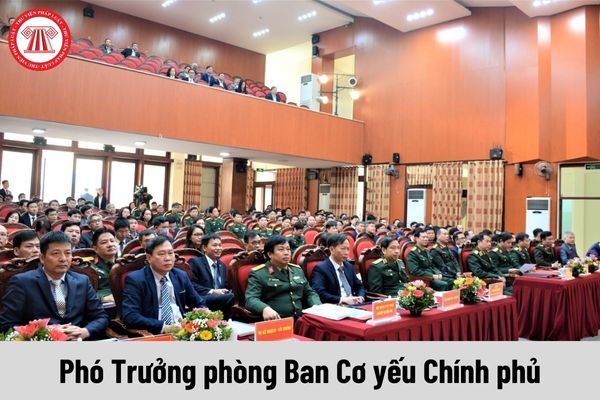 Mức phụ cấp chức vụ lãnh đạo cơ yếu trong quân đội của Phó Trưởng phòng Ban Cơ yếu Chính phủ là bao nhiêu?