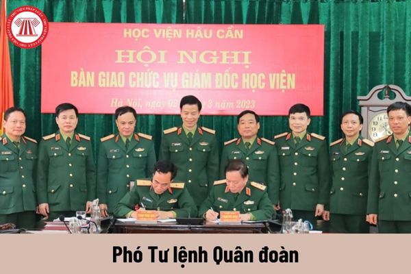 Mức phụ cấp chức vụ lãnh đạo Quân đội nhân dân Việt Nam của Phó Tư lệnh Quân đoàn là bao nhiêu?
