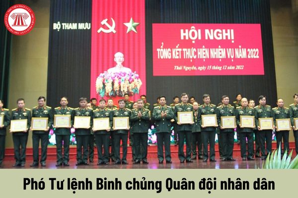 Mức phụ cấp chức vụ lãnh đạo Quân đội nhân dân Việt Nam của Phó Tư lệnh Binh chủng là bao nhiêu?