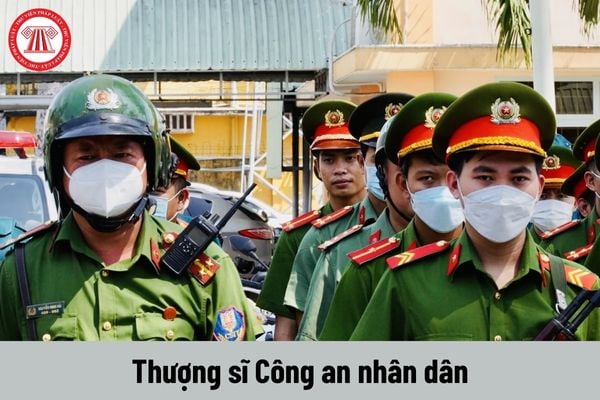 Mức phụ cấp quân hàm của Thượng sĩ Công an nhân dân được nhận hiện nay là bao nhiêu?