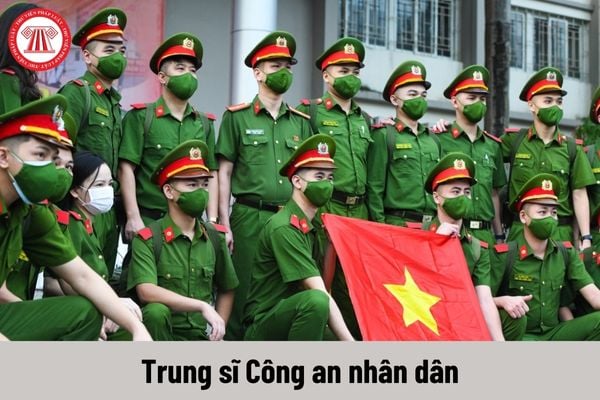 Mức phụ cấp quân hàm của Trung sĩ Công an nhân dân được nhận là bao nhiêu?