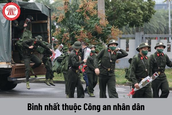 Binh nhất thuộc Công an nhân dân được nhận mức phụ cấp quân hàm là bao nhiêu?