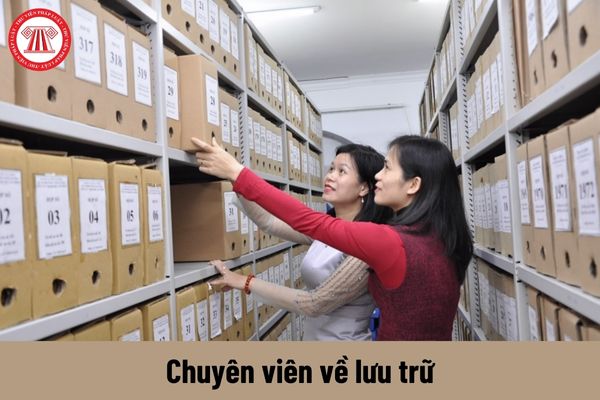 Người giữ chức vụ Chuyên viên về lưu trữ có những quyền gì?