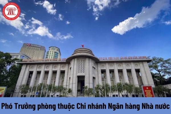 Phó Trưởng phòng thuộc Chi nhánh Ngân hàng Nhà nước có yêu cầu về trình độ như thế nào?