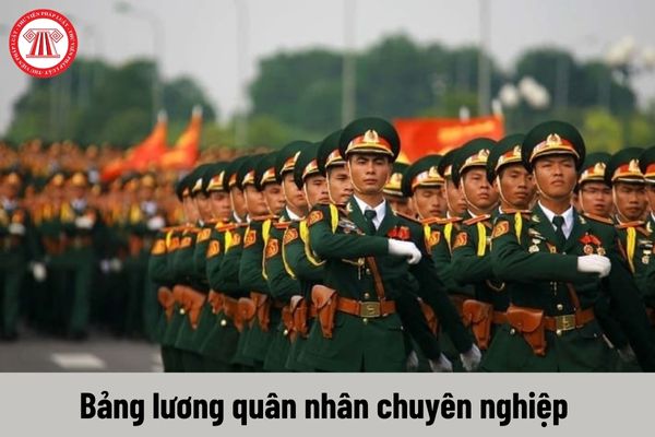 Bảng lương quân nhân chuyên nghiệp sau khi cải cách tiền lương 2024 theo Nghị quyết 27?