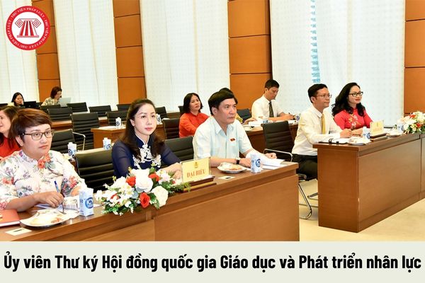 Người giữ chức vụ Ủy viên Thư ký Hội đồng quốc gia Giáo dục và Phát triển nhân lực có những quyền gì?