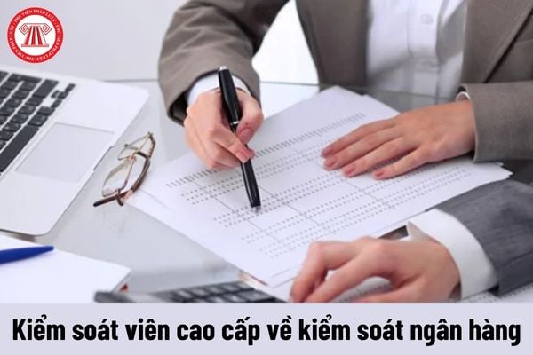 Nhiệm vụ của người giữ chức vụ Kiểm soát viên cao cấp về kiểm soát ngân hàng phải thực hiện là gì?