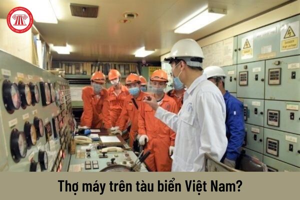 Những chức danh thợ máy nào làm việc trên tàu biển Việt Nam?