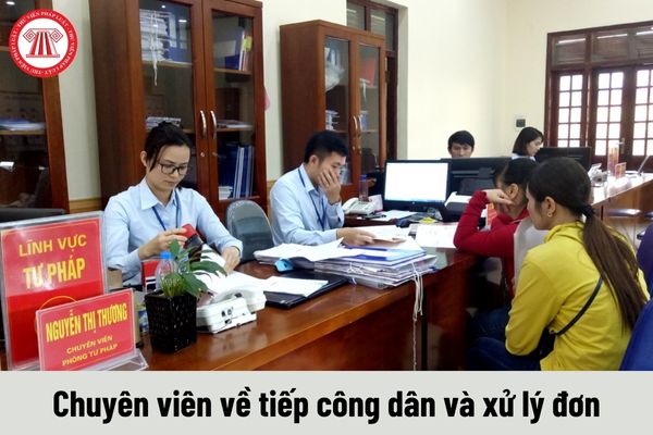 Chuyên viên về tiếp công dân và xử lý đơn phải thực hiện những công việc như thế nào?