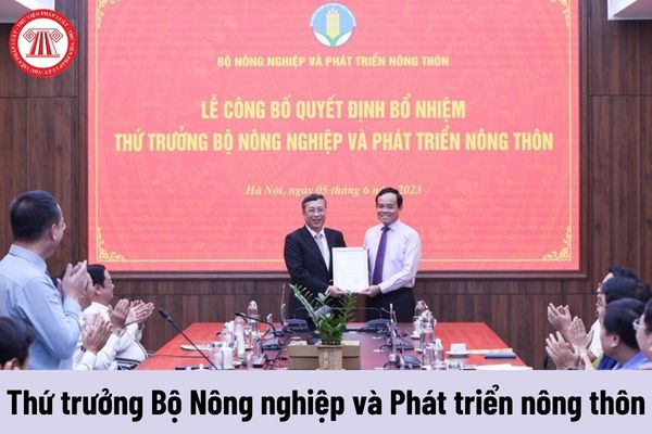 Người giữ chức vụ Thứ trưởng Bộ Nông nghiệp và Phát triển nông thôn có những quyền như thế nào?